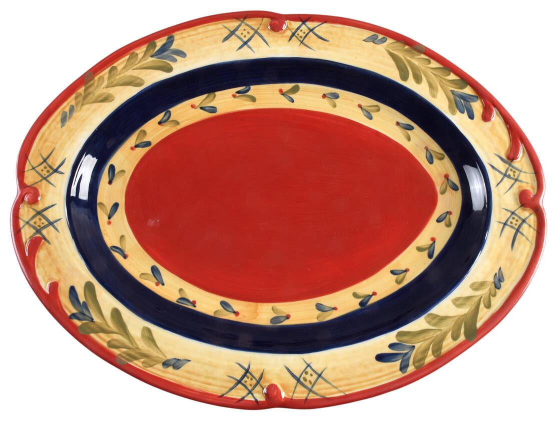 Francesca (Pamela Gladding) 19" Oval Serving Platter