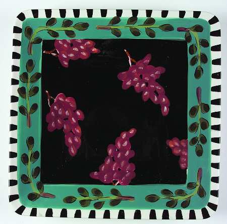 Fruit Salad 13" Square Serving Platter