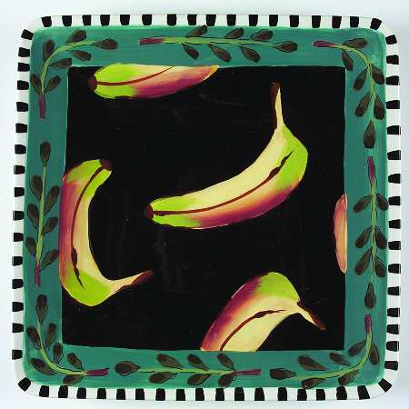 Fruit Salad 13" Square Serving Platter