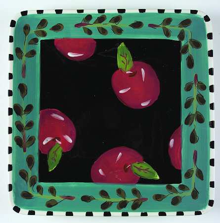 Fruit Salad 13" Square Serving Platter