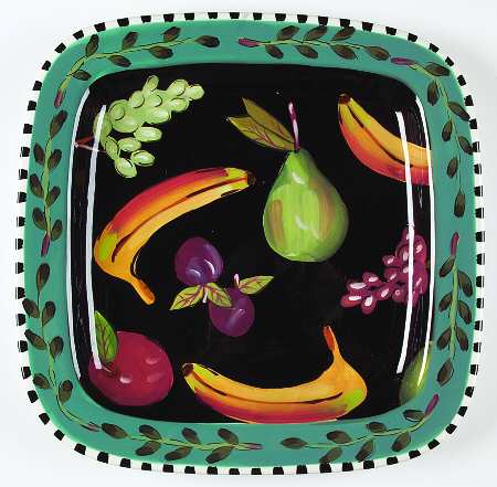 Fruit Salad 16" Square Serving Platter