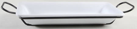 Park Avenue 12'' Rectangular Serving Tray W/Metal Tray