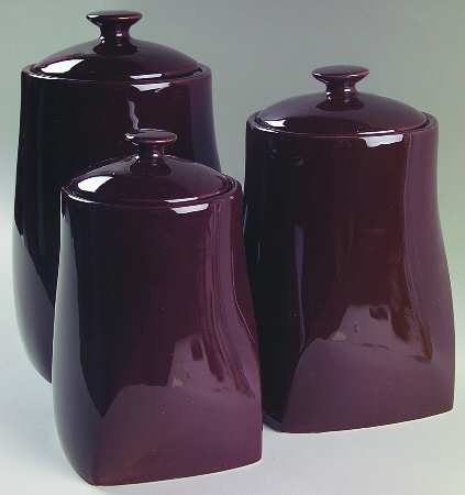 Colorworks Chocolate (Brown) (3 Piece) Canister Set (Box Set)