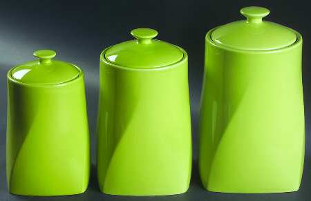 Colorworks Lime Green (3 Piece) Canister Set (Box Set)