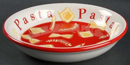 Golden Pasta 9" Individual Pasta Bowl
