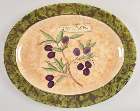 Siena 18" Oval Serving Platter
