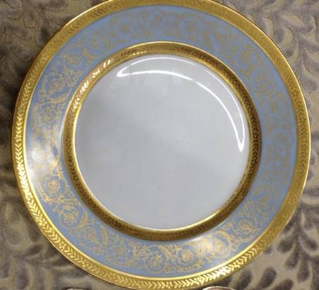 Edith Blue (Lafayette Shape) Dinner Plate