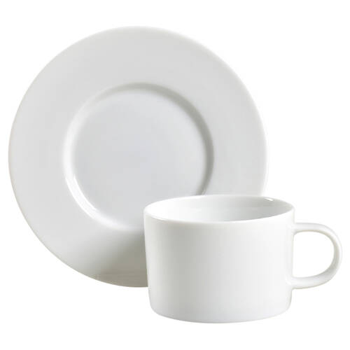 Maison Flat Cup & Saucer Set by Crate & Barrel