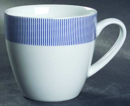 Pinstripe Blue Mug