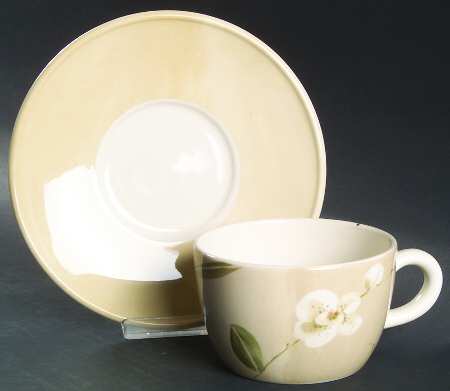Orchid Flat Cup & Saucer Set