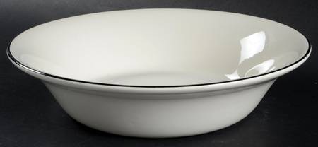 Classique Black Line 10" Round Vegetable Bowl
