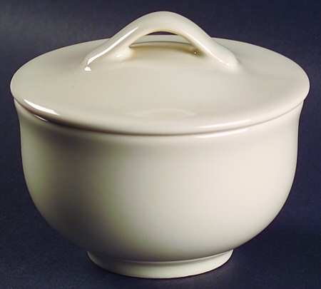 Gallery Parchment Sugar Bowl & Lid