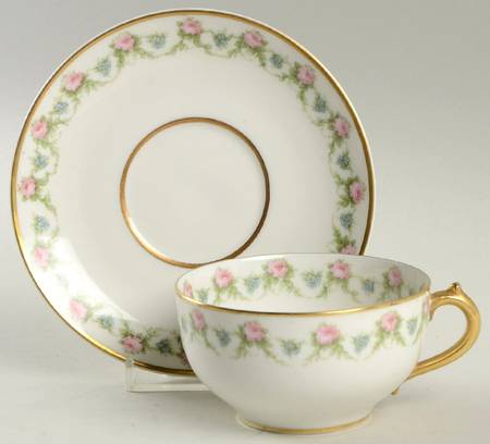 Schleiger 1348-1 Flat Cup & Saucer Set
