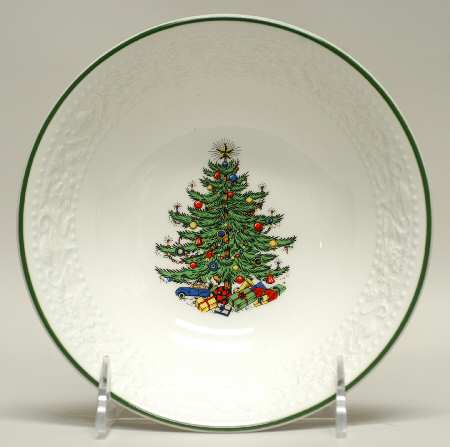 Dickens Embossed Christmas (White) Coupe Cereal Bowl