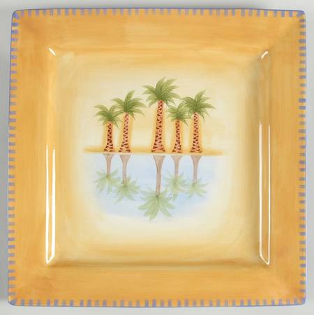 Mirage Palm 16" Square Serving Platter