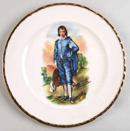 Pinky & Blue Boy Dinner Plate
