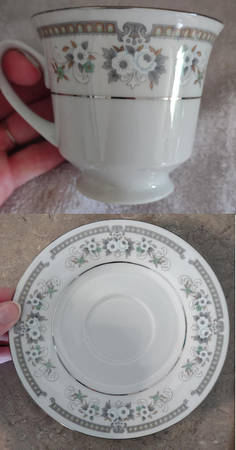 CX297 Footed Cup & Saucer Set