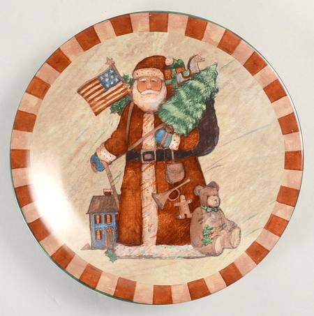 Country Santa Salad Plate
