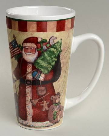 Country Santa Latte Mug