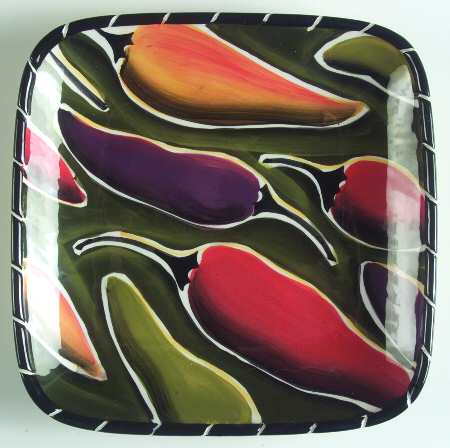 Cayenne Square Salad Plate