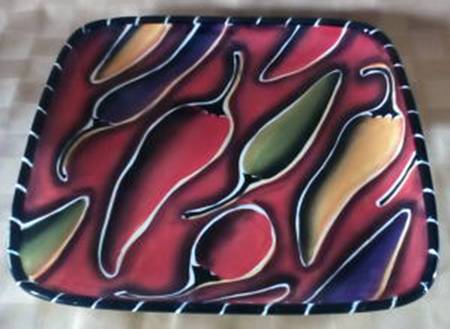 Cayenne Square Salad Plate