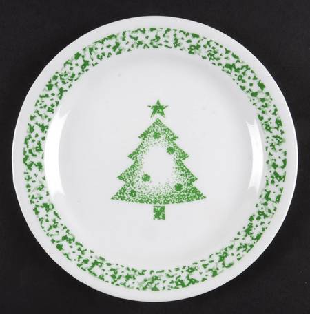 Sponge Christmas Tree Salad Plate