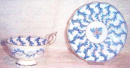 5387-B Footed Cup & Saucer Set