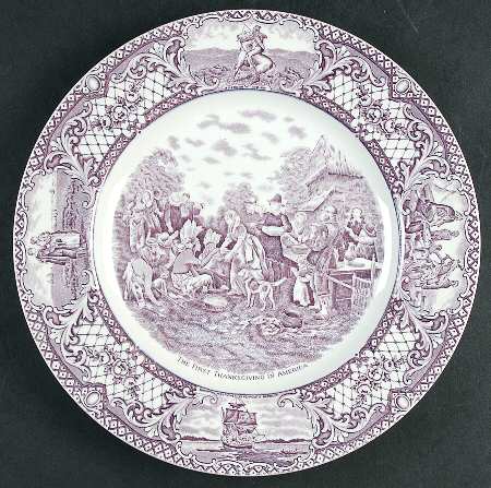 Colonial Times Mulberry (Smooth) Dinner Plate