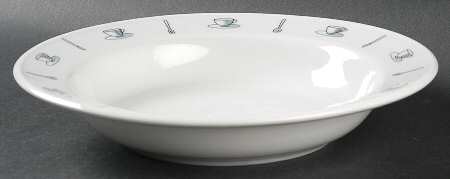 Coffee Shop Rim Soup Bowl