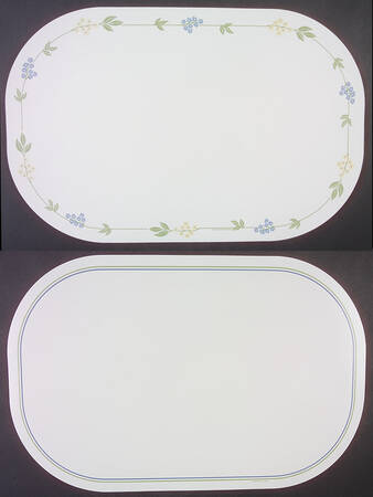 Secret Garden (Corelle) Reversible Plastic Foam Place Mat