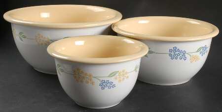 Secret Garden (Corelle) (3 Piece) Mixing Bowl Set