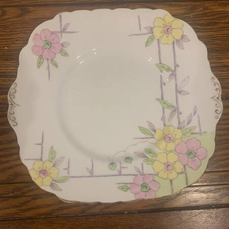 6592 Handled Cake Plate