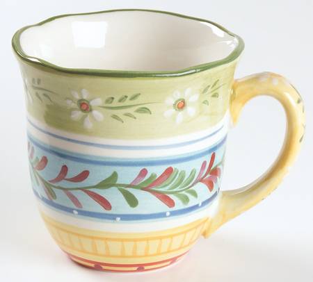 Petit Jardin (Yellow Rim) Mug by Culinary Arts