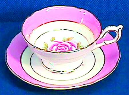 Romance Pink Footed Cup & Saucer Set