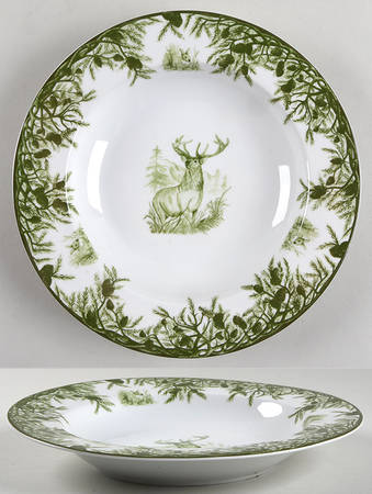 Forest Large Rim Soup Bowl