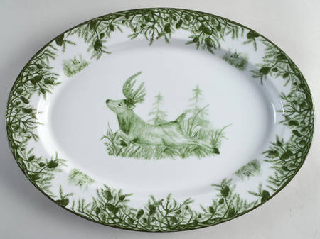 Forest 15" Oval Serving Platter