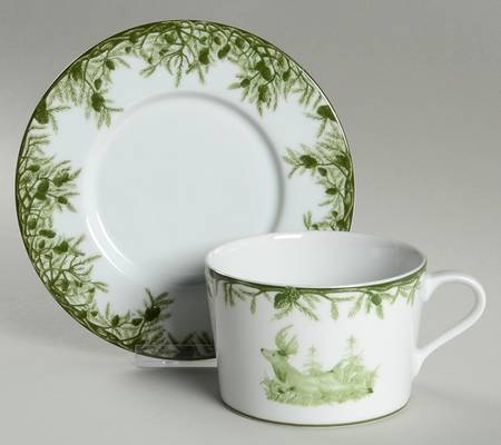 Forest Flat Cup & Saucer Set