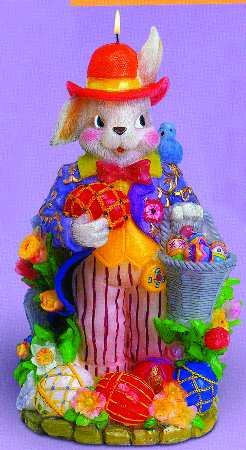 Bunny Trails (Dapper Hare) Figural Candle