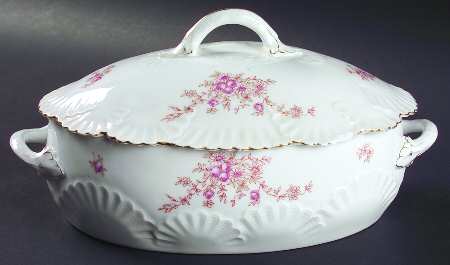 CAR150 (Scalloped) Oval Covered Vegetable