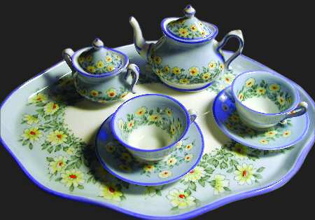 13722 (10 Piece) Miniature Tea Set