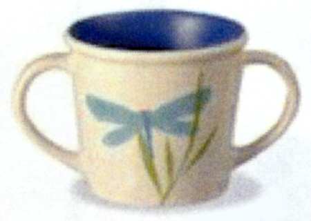 Fiore Blue 2 Handled Mug