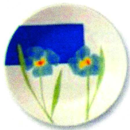 Fiore Blue Salad Plate