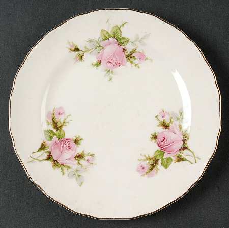 Rose Bouquet Bread & Butter Plate