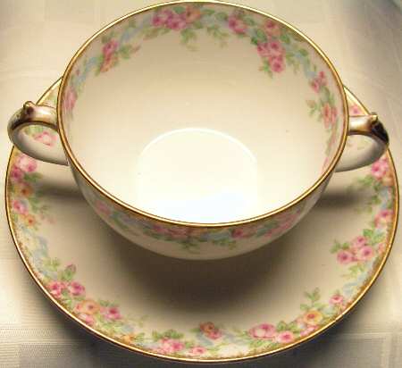 CHF1158 Flat Cream Soup Bowl & Saucer Set