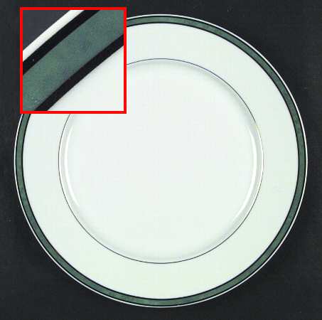 Rubanea Vert Accent Dinner Plate