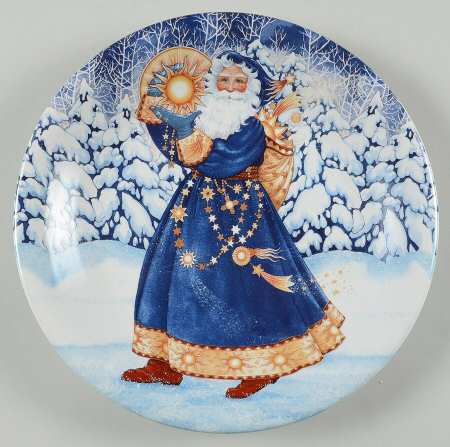 Starlight Santa Dessert/Pie Plate