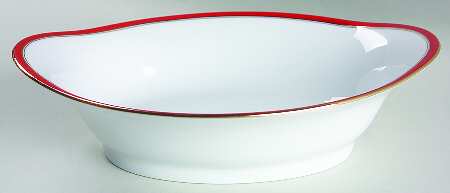 Ambassade Vermillion 9" Oval Vegetable Bowl