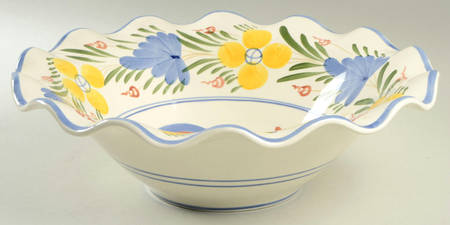 Chanticleer 12" Ruffled Bowl