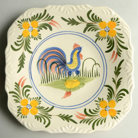 Chanticleer Square Dinner Plate