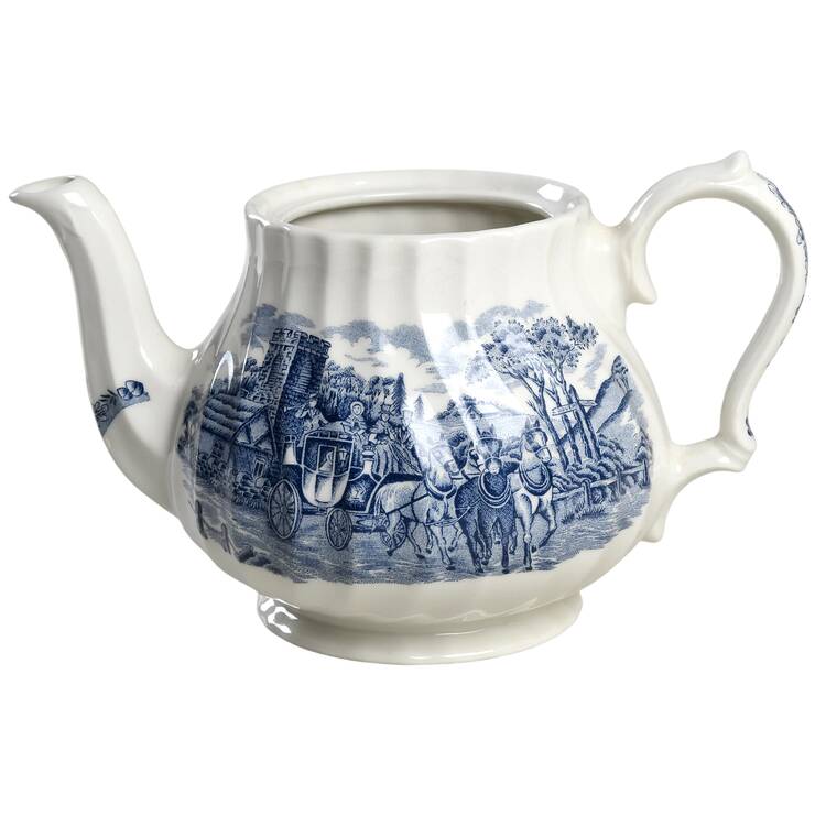 Royal Mail Blue (Colombia) Teapot No Lid by Churchill